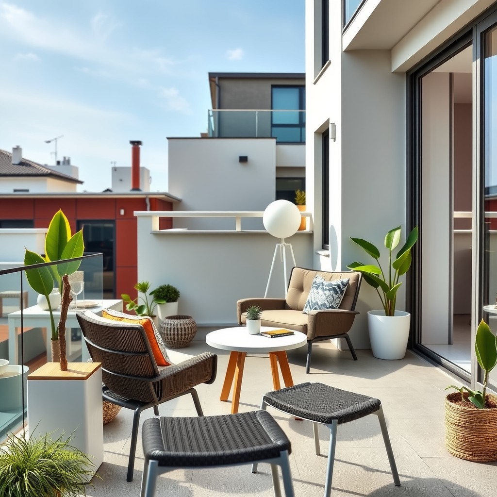 Kako urediti balkon s modernim garniturama
